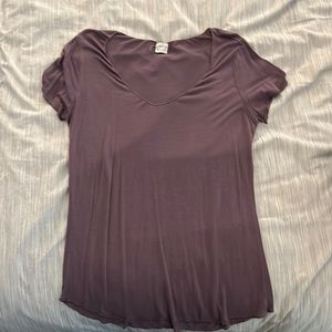 Purple Scoop Neck